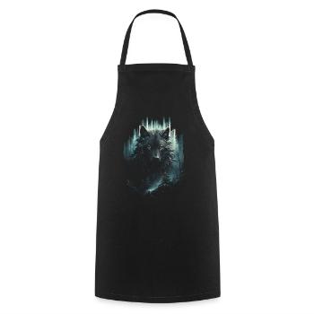 loup-garou loup loup mythologie jeu de rôle animal - Tablier de cuisine - noir - Devant - AI Model Male 185 dark (185cm)