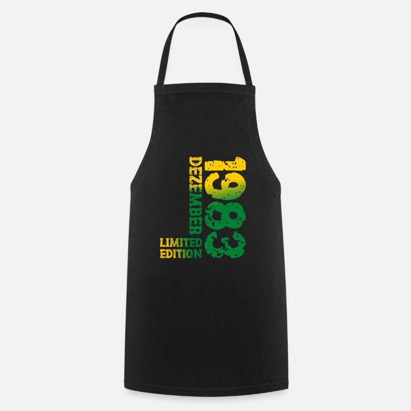 1983 décembre édition limitée 40e anniversaire décoration - Tablier de cuisine - noir