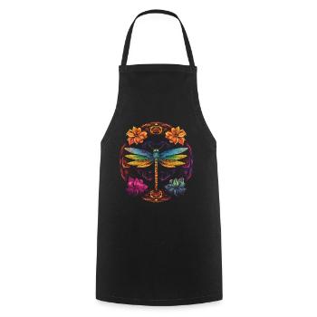 Mandala Chakra Spirituel Hindouisme Spiritualité - Tablier de cuisine - noir - Devant - AI Model Male 185 dark (185cm)