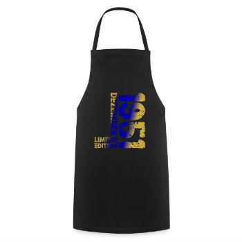 1951 décembre édition limitée 72e anniversaire décoration - Tablier de cuisine - noir - Devant - AI Model Male 185 dark (185cm)