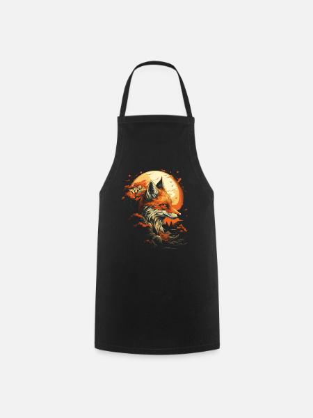 Fantay Fox Renard magique - Tablier de cuisine - noir