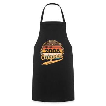 Legendary 18th Birthday 2006 Retro Style - Cooking Apron - black - Front - AI Model Male 185 dark (185cm)
