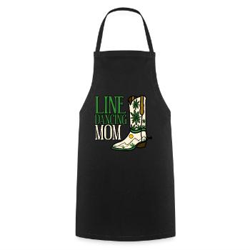 Line Dance Boat Country Music - Cooking Apron - black - Front - AI Model Male 185 dark (185cm)