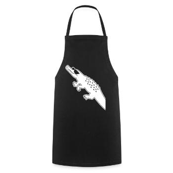 Alligator with Sunglasses Alligators - Cooking Apron - black - Front - AI Model Male 185 dark (185cm)