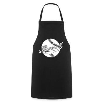 Batte de baseball Joueur de baseball - Tablier de cuisine - noir - Devant - AI Model Male 185 dark (185cm)