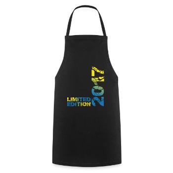 2017 Édition Limitée Anniversaire Cadeau Décoration - Tablier de cuisine - noir - Devant - AI Model Male 185 dark (185cm)