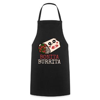 Burritos Bonita Burrito - Cooking Apron - black - Front - AI Model Male 185 dark (185cm)