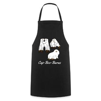 Capybaras Ghosts Capybara - Kochschürze - Schwarz - Vorne - AI Model Male 185 dark (185cm)