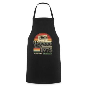 Born Legends 1975 - Cooking Apron - black - Front - AI Model Male 185 dark (185cm)