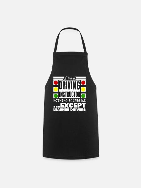 Driving Instructor Learner Drivers - Cooking Apron - black