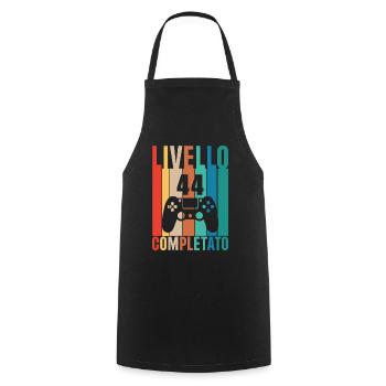 Level 44 - Cooking Apron - black - Front - AI Model Male 185 dark (185cm)