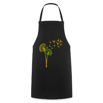 Hummingbird Dandelion Hummingbirds - Cooking Apron - black - Front - AI Model Male 185 dark (185cm)