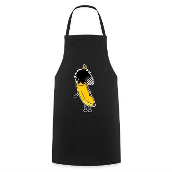 Goth Banane Gothique Occulte Grunge - Tablier de cuisine - noir - Devant - AI Model Male 185 dark (185cm)