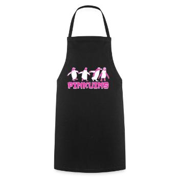 Penguin Funny Penguins - Cooking Apron - black - Front - AI Model Male 185 dark (185cm)