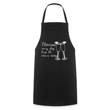 Mimosa Brunch Joke Mimosas - Kochschürze - Schwarz - Vorne - AI Model Male 185 dark (185cm)