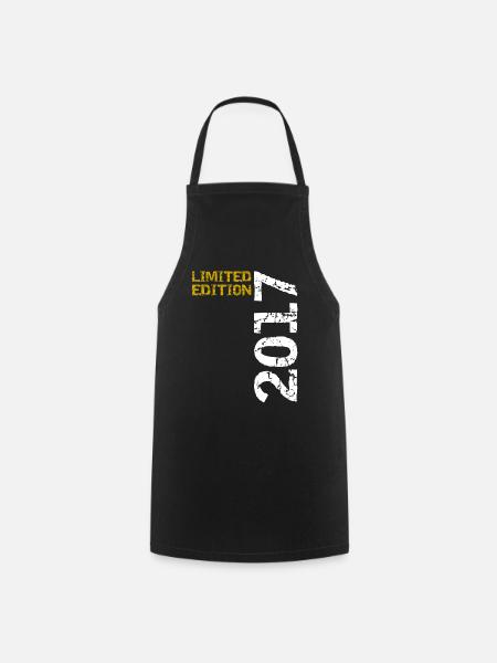 2017 Limited Edition Geburtstag Geschenk Deko - Kochschürze - Schwarz
