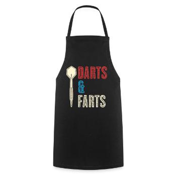 Fléchettes et pets Jeu de fléchettes pour joueur de fléchettes - Tablier de cuisine - noir - Devant - AI Model Male 185 dark (185cm)