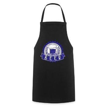 Beer Craft Home Brewery Beer Brewing - Cooking Apron - black - Front - AI Model Male 185 dark (185cm)