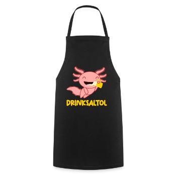 Axolotl Beer Axolotls - Cooking Apron - black - Front - AI Model Male 185 dark (185cm)