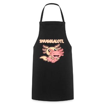 Snuggle Axolotl Câlin Axolotls - Tablier de cuisine - noir - Devant - AI Model Male 185 dark (185cm)