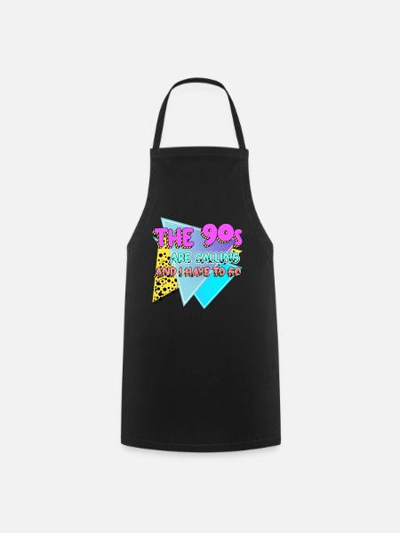 90s Retro Joke 1990 Disco - Förkläde - svart