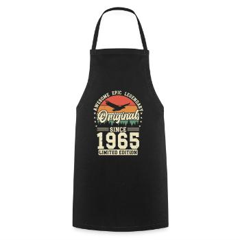 Unique 1965 Vintage Vintage Retro Design - Cooking Apron - black - Front - AI Model Male 185 dark (185cm)