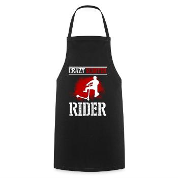Kick Scooter Stunt Scooter Kick Skater Scooter - Cooking Apron - black - Front - AI Model Male 185 dark (185cm)