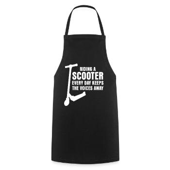Stunt Scooter Kick Scooter Rider - Cooking Apron - black - Front - AI Model Male 185 dark (185cm)