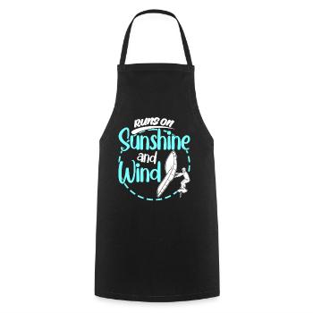 Winging Wing Foiling Wing Surfing - Cooking Apron - black - Front - AI Model Male 185 dark (185cm)