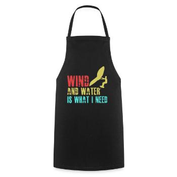 Winging Foilboard Wing Foiling - Cooking Apron - black - Front - AI Model Male 185 dark (185cm)