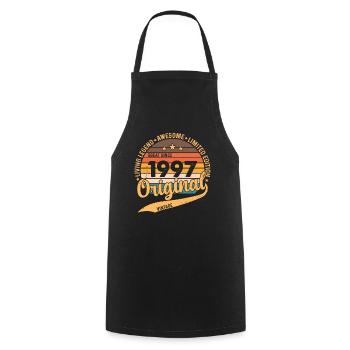Vintage 1997 Legend - Retro Birthday Gift - Cooking Apron - black - Front - AI Model Male 185 dark (185cm)