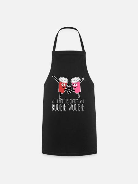 Boogie Woogie Coffee Dance Dancing - Kochschürze - Schwarz