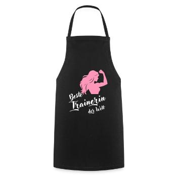 Trainers Gift Best Coach in the World - Cooking Apron - black - Front - AI Model Male 185 dark (185cm)