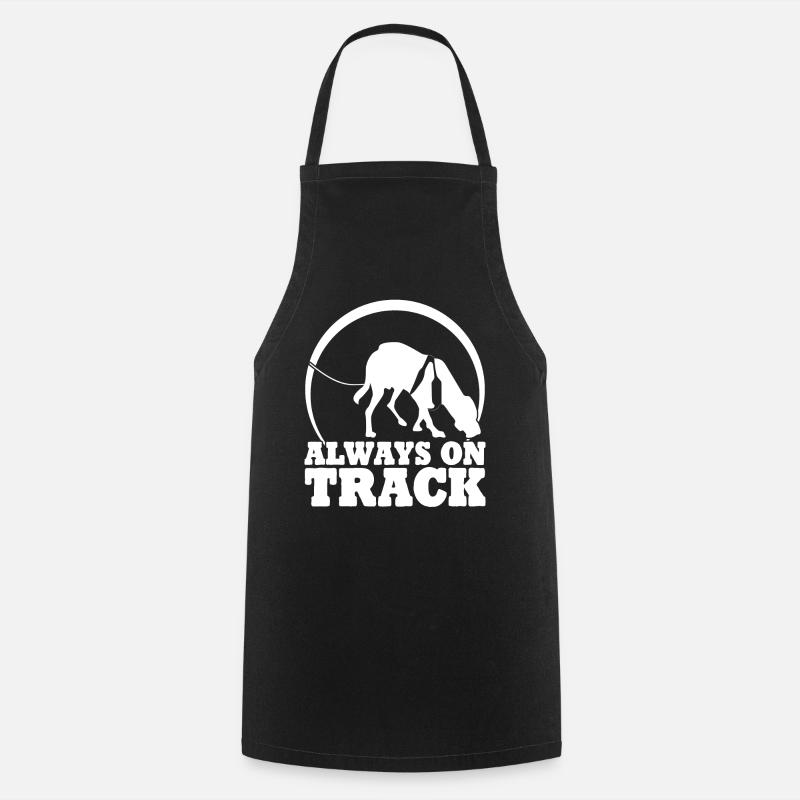 Mantrailing Mantrailer Dog - Cooking Apron - black