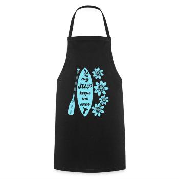 Stand up Paddling Paddle SUP Board - Cooking Apron - black - Front - AI Model Male 185 dark (185cm)