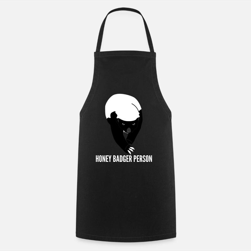 Honey Badgers Grumpy Honey Badger - Cooking Apron - black