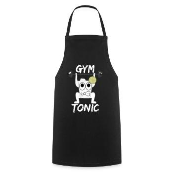 Gym Motivation Weightlifting - Cooking Apron - black - Front - AI Model Male 185 dark (185cm)