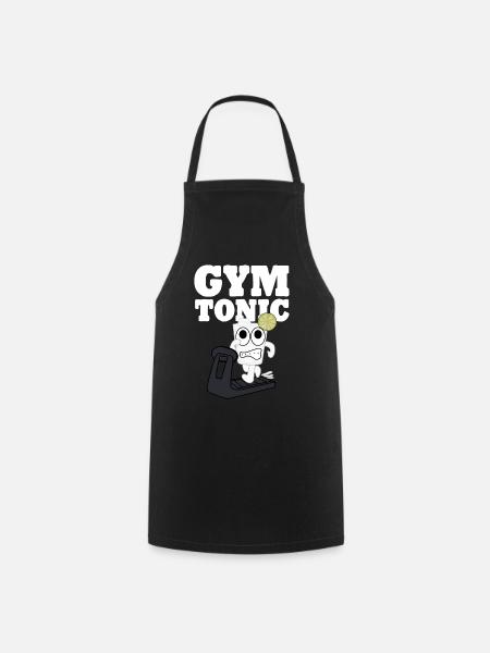 Gym Motivation Treadmill Workout - Kochschürze - Schwarz