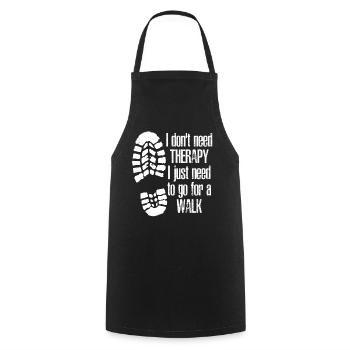 Outdoor Hiking Walk Walking Hike - Cooking Apron - black - Front - AI Model Male 185 dark (185cm)