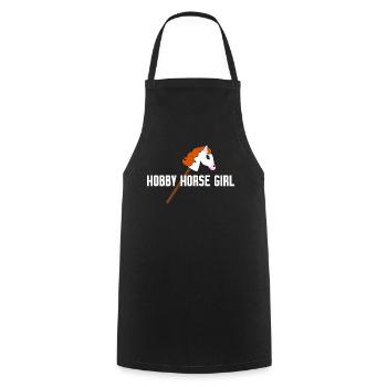 Hobby Horse Girl Équipe Hobby Horsing - Tablier de cuisine - noir - Devant - AI Model Male 185 dark (185cm)