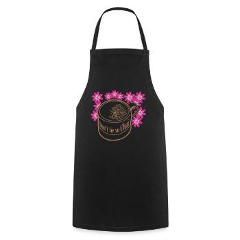 Chai Tea - Cooking Apron - black - Front - AI Model Male 185 dark (185cm)