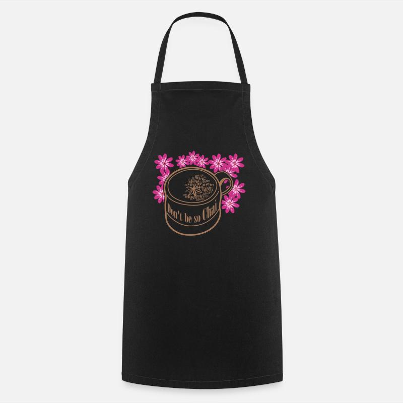 Chai Tea - Cooking Apron - black
