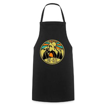 Camping Hike Hiking Outdoor Tent - Cooking Apron - black - Front - AI Model Male 185 dark (185cm)
