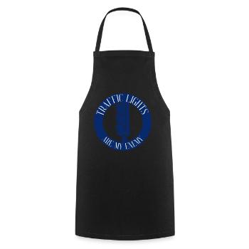 Traffic Lights Cars Commuting Rush Hour - Cooking Apron - black - Front - AI Model Male 185 dark (185cm)