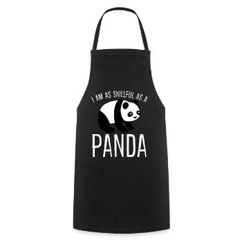 Skillful Panda Bear Pandas Giant Panda - Kochschürze - Schwarz - Vorne - AI Model Male 185 dark (185cm)