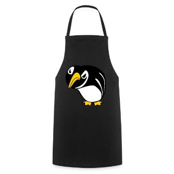 Grumpy Penguins Penguin - Cooking Apron - black - Front - AI Model Male 185 dark (185cm)
