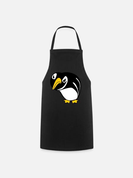 Grumpy Penguins Penguin - Kochschürze - Schwarz