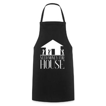 Propriétaire Maison de pendaison de crémaillère Bâtiment - Tablier de cuisine - noir - Devant - AI Model Male 185 dark (185cm)