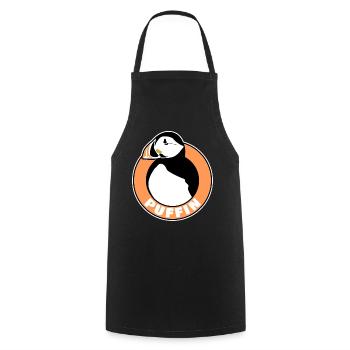 Puffins Bird Puffin - Kochschürze - Schwarz - Vorne - AI Model Male 185 dark (185cm)