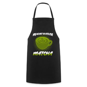 Japanese Tea Matcha Green Tea Powder - Kochschürze - Schwarz - Vorne - AI Model Male 185 dark (185cm)